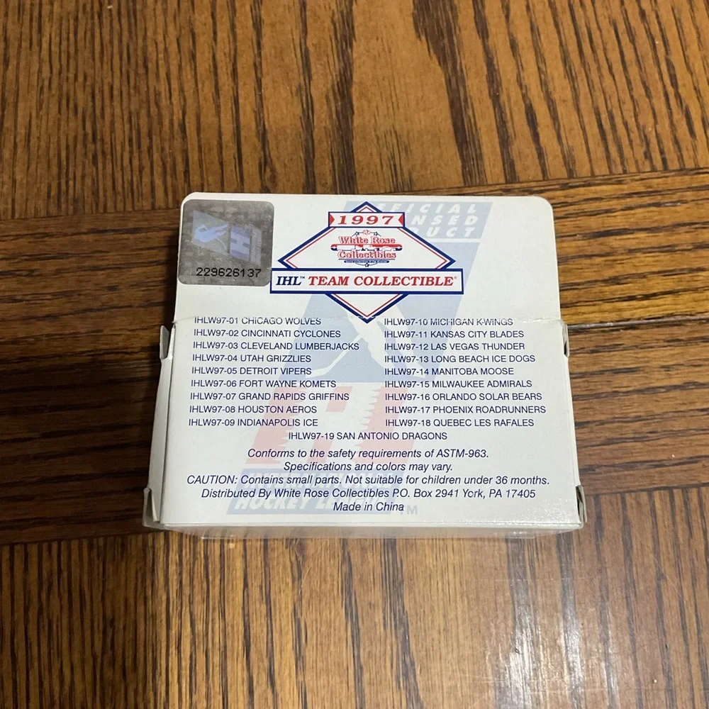 Zamboni IHL Team Collectible Chicago Wolves 1997 Limited Edition